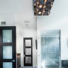 Catching Tiled Residence Eye Catching Tiled Park City Residence Jaffa Group Bathroom Shower Covered By Glass To Keep It Bright Dream Homes Captivating Home Design With Grey Exterior Surrounded By Green Lawn