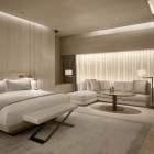 Bedroom Design At Fabulous Bedroom Design Of ESPA At The Istanbul Edition With Several Pillows With White Color And White Colored Bed Linen Interior Design Stunning Spa Interior With Modern Touch Of Turkish Tradition Accents