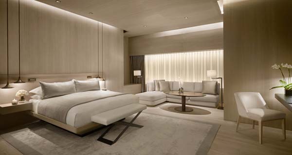 Bedroom Design At Fabulous Bedroom Design Of ESPA At The Istanbul Edition With Several Pillows With White Color And White Colored Bed Linen Interior Design  Stunning Spa Interior With Modern Touch Of Turkish Tradition Accents