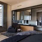 Bedroom Design Boz Fabulous Bedroom Design Of House Boz By Nico Van Der Meulen Architects With Black Bed Linen And Black Rug Carpet Dream Homes Spacious And Concrete Contemporary House With Glass And Steel Elements