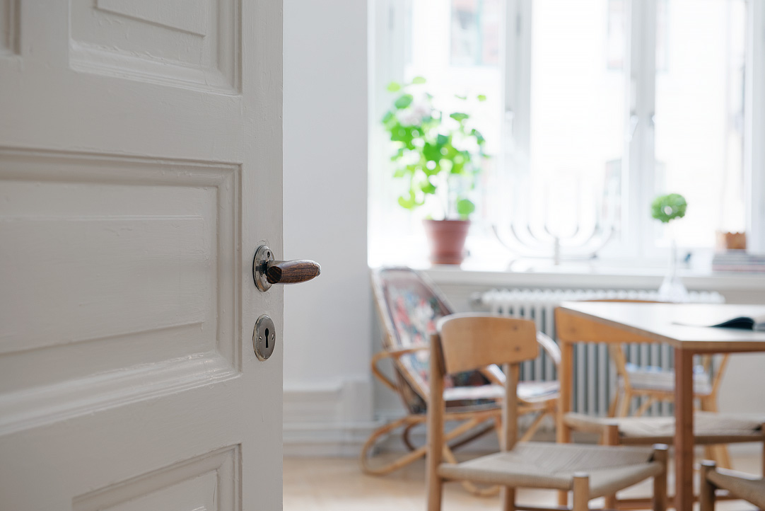 Design Of Dining Fabulous Design Of Swedish Apartment Dining Room With White Wooden Door With Wooden Dining Table Apartments  Stylish Swedish Interior Style Apartment With Wooden Furniture Accents