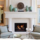 Living Room Chairs Fabulous Living Room Design With Chairs Facing Glass Table And Beautiful Fireplace Mantels Completed The Decor Decoration Sophisticated Fireplace Mantel Decoration For Cozy Home Interiors