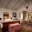 Mediterranean Bedroom In Fabulous Mediterranean Bedroom Interior Design In Rustic Style Decorated With Red Bedroom Ideas Used Small Study Room Furniture Bedroom 30 Romantic Red Bedroom Design For A Comfortable Appearances