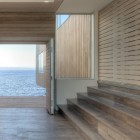 Panoramic Blue Outside Fabulous Panoramic Blue Sea View Outside The Two Hulls House With Wooden Floor And Wooden Shutters Dream Homes Stunning Cantilevered Home With Earthy Tones Of Minimalist Interior Designs