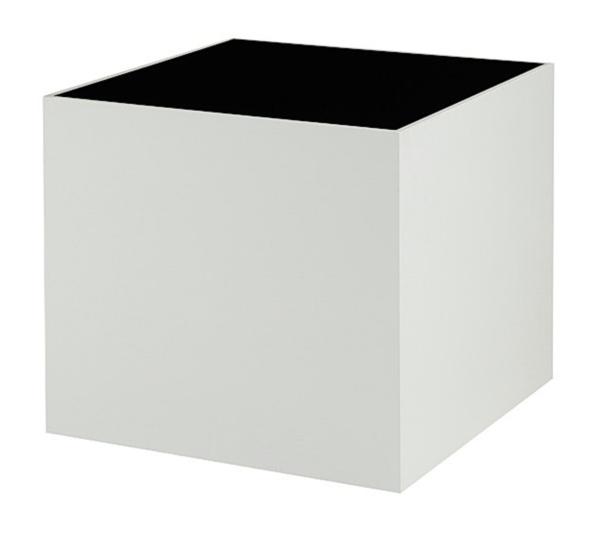 Square Shaped White Fabulous Square Shaped Black And White Side Table Idea Displaying White Painted Table Side With Black Countertop Furniture  Beautiful Lacquer Furniture With Hip And Glossy Surface