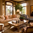 Traditional Family With Fabulous Traditional Family Room Design With White Colored Classic Sofa And Several Bright Cream Stand Lamp Decoration Classic Contemporary Sofas For A Living Room Arrangements