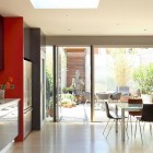 Dining Area Richmond Fancy Dining Area Of Sublime Richmond House Has Fresh Outside Panorama That Make The Owner Can Feel Comfort During Having Meal Architecture Charming Minimalist Home With Small Garden And Modern Furniture