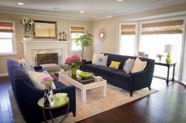 Flowers On Table Fancy Flowers On Glass Coffee Table Unique Pillows On Dark Purple Sofa Sets Classic Fireplace Wood Floor Ornamental Plants Furniture Fantastic And Comfortable Sofa Sets Blends Personality And Minimalism