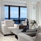 Beach Style With Fascinating Beach Style Family Room With Bedroom Curtain Ideas Furnished Soft Transparent Height Drapes And White Chairs Bedroom 20 Beautiful Bedroom Curtain Ideas For Wall Cover Of Modern Mansion