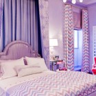 Purple Bedroom Eclectic Fascinating Purple Bedroom Ideas In Smart Kids Bedroom With Beautiful Chandelier White Pillows And Chevron Pattern Curtains Bedroom 26 Bewitching Purple Bedroom Design For Comfort Decoration Ideas