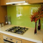 Lime Green Backsplash Fresh Lime Green Home Kitchen Backsplash Idea Furnished With Base And Wall Cabinets With White Countertop Kitchens Cozy Kitchen Backsplash With Sleek Cabinet And Chic Kitchen Tools