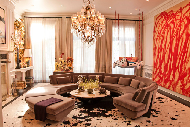 Crystal Chandelier Excellent Glamorous Crystal Chandelier Abstract Painting Excellent Curve Sofa Sets Cute Dolls On Side Table Fascinating Carpet Furniture Fantastic And Comfortable Sofa Sets Blends Personality And Minimalism