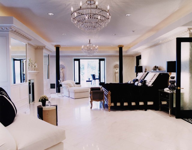 Mens Bedroom Sparkling Glamorous Men's Bedroom Ideas With Sparkling Crystal Chandelier Clean White Ceramic Floor Dark Bedding Style Cushy White Bed Sofa Glass Sliding Door Bedroom 16 Masculine Bedrooms Ideas For Men's And Decoration Tips