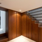 Wooden Wall Mirror Glorious Wooden Wall Next To Mirror On It Installed In The Water Tower Residence With Wooden Constructed Ladder And Glass Rails Dream Homes An Old Water Tower Converted Into A Luminous Modern Home With Sliding Glass Walls