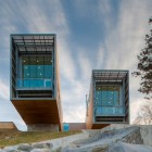 Balconies Of Hulls Gorgeous Balconies Of The Two Hulls House With Wide Pergola And Wide Glass Walls Near Wooden Fence Dream Homes Stunning Cantilevered Home With Earthy Tones Of Minimalist Interior Designs