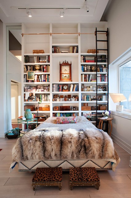 Bedroom Interior With Gorgeous Bedroom Interior Design Completed With Traditional Loft Bookshelf Designs Furniture With Small Staircase Decoration Ideas Furniture Creative And Beautiful Bookshelf Designs For Smart Storage Application