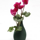 Green Foam Beautiful Gorgeous Green Foam Vase With Beautiful Flowers And Green Leaves As The Ornaments For Cozy Room Decoration Creative Flower Vase To Adorn Your Contemporary Homes