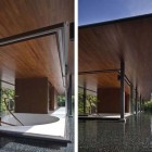 Textured Swimming Displayed Gorgeous Textured Swimming Pool Base Displayed Under Water Seen From Water Cooled House Transparent Hall Decoration Elegant And Beautiful Home Design Presented By The Water-Cooled House