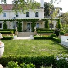 Garden Idea Front Grand Garden Idea Of House Front Yard With Spacious Manicured Lawn Surrounded By Hedgerow And Statues Garden 18 Beautiful Garden Decorations To Make Green Corner Environment