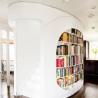 Hall Design With Great Hall Design Interior Decorated With Modern Bookshelf Designs Furniture In White Color Style And Wooden Flooring Ideas Furniture Creative And Beautiful Bookshelf Designs For Smart Storage Application