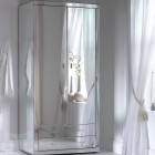 Mirrored Wardrobe With Imposing Mirrored Wardrobe Idea Manufactured With Double Door Panels And Two Levels Of Drawers As Storage Bedroom Outstanding Mirrored Furniture For Bedroom Decoration Ideas
