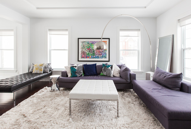 Purple Sofas Math Imposing Purple Sofas Feat White Math Table Above The Fur Rug And Bench Leather Design Ideas Decoration 20 Whimsical Purple Sofa Furniture For Gorgeous Interior Appearance