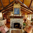 Rustic Fmaily With Imposing Rustic Family Room Design With Fireplace Mantels And The Pillows Feat Sofas Make The Room Nice In The Decor Decoration Sophisticated Fireplace Mantel Decoration For Cozy Home Interiors