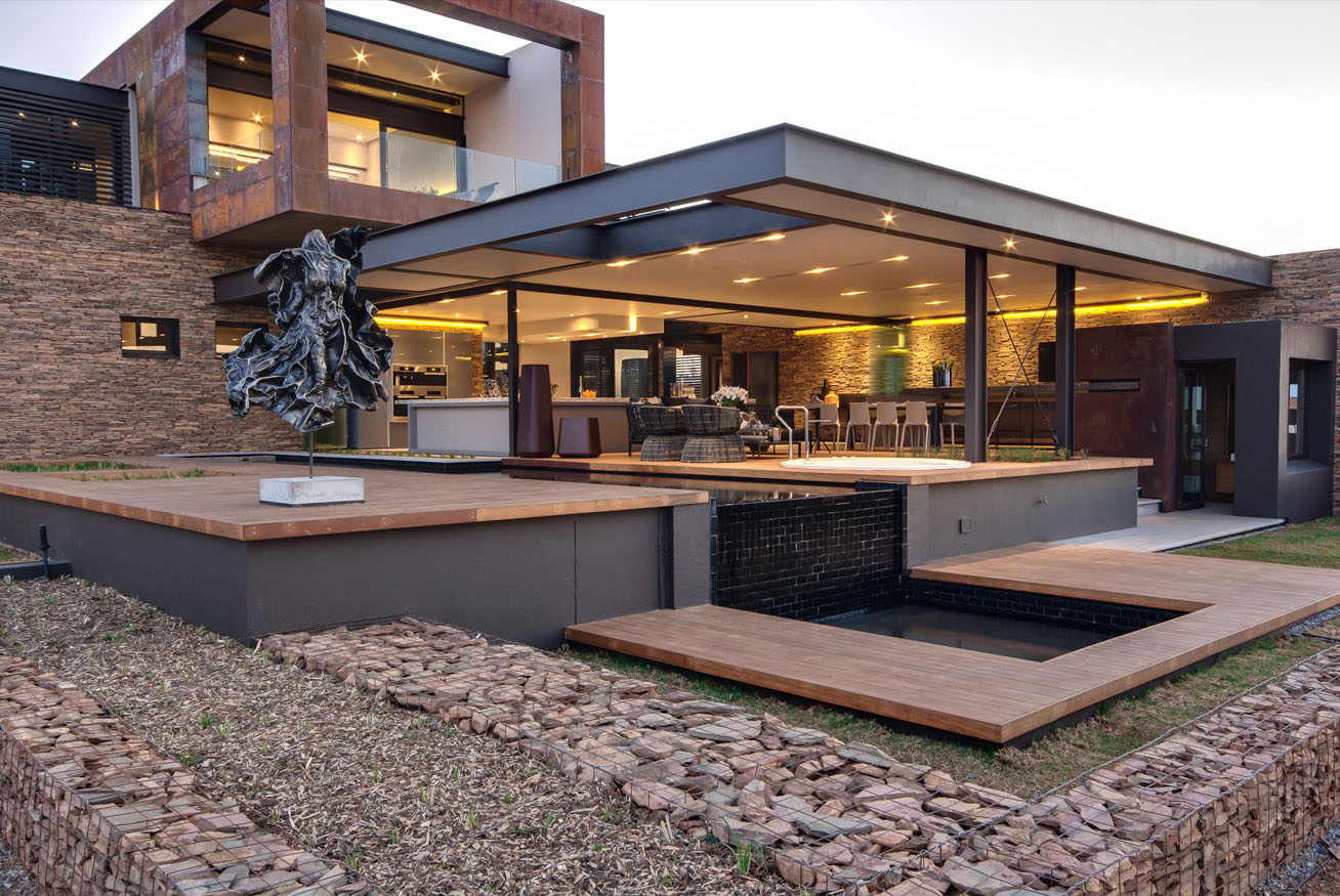 Building Design Boz Impressive Building Design Of House Boz By Nico Van Der Meulen Architects With Black Colored Statue Dream Homes Spacious And Concrete Contemporary House With Glass And Steel Elements