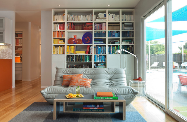 Midcentury Living With Impressive Mid Century Living Room Design With Soft Grey Colored Togo Sofa In Front Of Soft Brown Wooden Table Decoration  Unique And Modern Togo Sofas With Eye Catching Colors To Inspire You