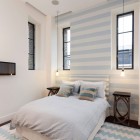 White Light Center Impressive White Light Blue Striped Center Wall Of Bedroom Inside The Water Tower Residence Completed Twin Side Table Dream Homes An Old Water Tower Converted Into A Luminous Modern Home With Sliding Glass Walls