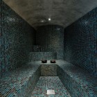 Modern Residence House Incredible Modern Residence El Viento House Design Interior In Bathroom Space Decorated With Mosaic Wall And Floor Tile Design Ideas Inspiration Architecture Beautiful Mountain Home With Stunning Modern Concrete Construction