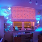 Look Of The Ingenious Look Of Glow In The Dark Created With Cats Anywhere Inside Home Kids Bedroom By Night In Lights Off Bedroom Stunning Bedroom Decoration With Glow In The Dark Paint Colors