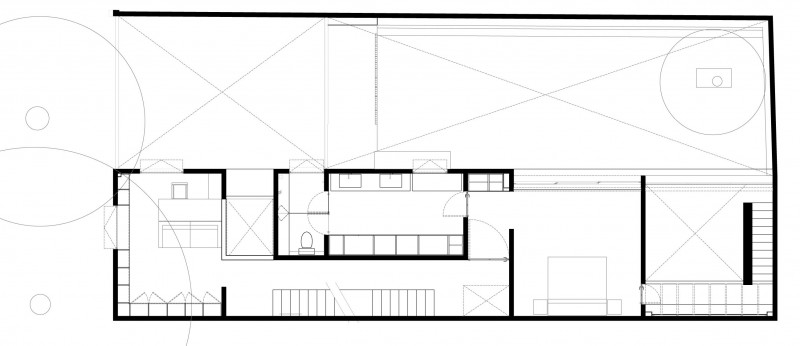 Cerada Reforma Sketch Inspirational Cerrada Reforma 108 House Interior Sketch With Stylish Living Space Design Plan Detail Furniture Placement Plan Dream Homes  Dramatic Home Decoration With Black Painted Exterior Walls