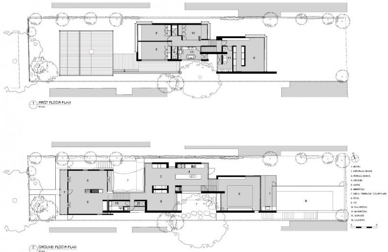 Luff Residence Floor Inspirational Luff Residence Including Ground Floor Plan And First Floor Plan In Modern Architecture With Splendid Garden Landscape Architecture Astonishing Contemporary Concrete Home With Minimalist Interior Features