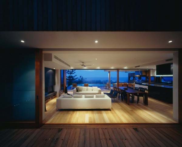 Beach House Ditchfield Inspiring Beach House By Middap Ditchfield Architects Unitary Room Interior Integrating Sleek Wooden Flooring Dream Homes Home With Infinity Swimming Pool And Transparent Glass Facade