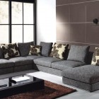 Classic Living With Inspiring Classic Living Room Design With Dark Grey Colored Sofa Sectional And Dark Brown Colored Rug Carpet Dream Homes Enchanting Living Room Decorating With A Large Sectional Sofas