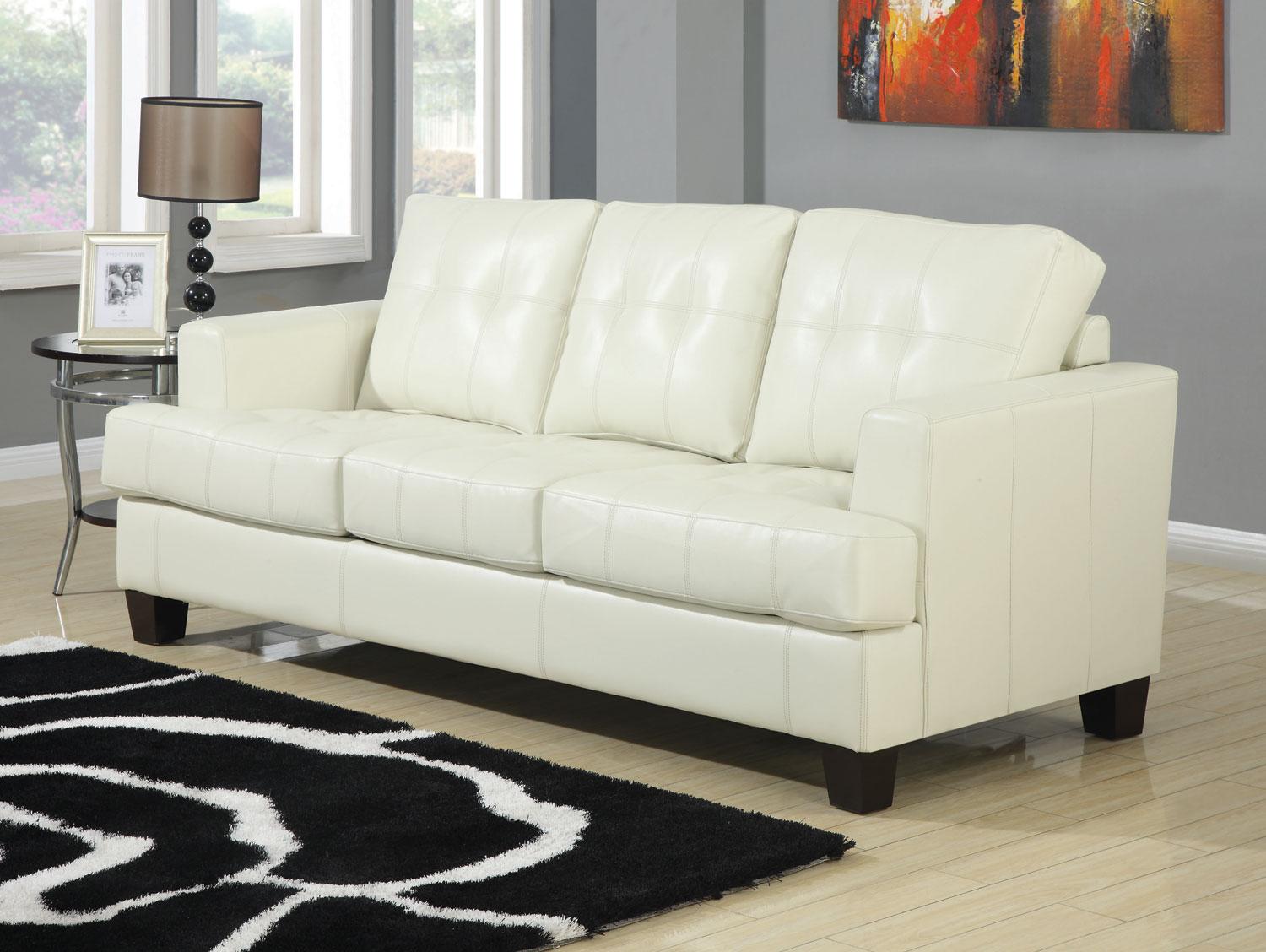 Modern Living With Interesting Modern Living Room Design With Toronto Cream Colored Leather Sleeper Sofa And Black Colored Rug Carpet On The Floor Decoration Creative Leather Sleeper Sofa With Various And Bewitching Interiors