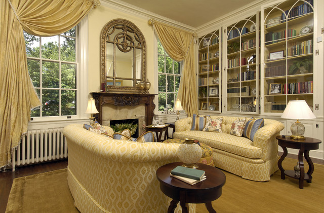 Traditional Living With Interesting Traditional Living Room Design With Cream Colored Classic Sofa And Soft Yellow Colored Curtains Decoration  Classic Contemporary Sofas For A Living Room Arrangements