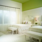 White Green Green Interesting White Green For Tropical Green Bedroom Ideas With White Double Bed And Ottomans Beautified Soft Transparent Sofa Bedroom 20 Wonderful Green Bedroom Ideas With Suite Bed Cover Appearances