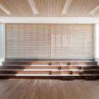 Wooden Staircase Two Interesting Wooden Staircase Inside The Two Hulls House With The Wooden Ceiling And A Wooden Floor Dream Homes Stunning Cantilevered Home With Earthy Tones Of Minimalist Interior Designs