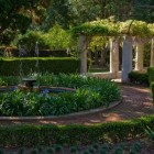 House Garden With Inviting House Garden View Designed With Cool Centerpiece Involving Round Pond With Fountain And Greenery Garden 18 Beautiful Garden Decorations To Make Green Corner Environment