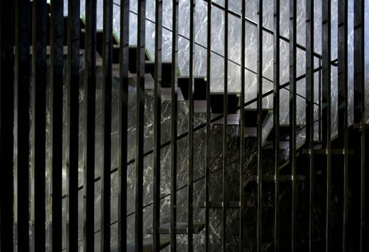 Black Room Of Lush Black Room Divider Made Of Iron In Horizontal Shape Design In Japanese Rural Homes By Kidosaki Architects Architecture Beautiful Modern Japanese Home Covered By Glass And Wooden Walls