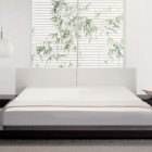 Serene White Glamour Luxurious Serene White Bed For Glamour Bedroom Theme With Large Windows And White Venetian Blinds Cover Bedroom 15 Neutral Modern Bedroom Decoration In Stylish Interior Designs