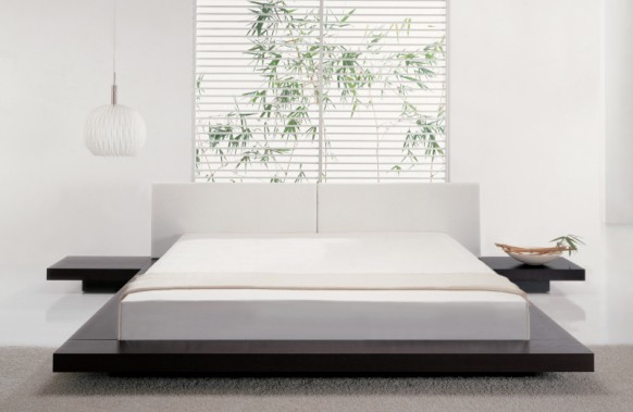 Serene White Glamour Luxurious Serene White Bed For Glamour Bedroom Theme With Large Windows And White Venetian Blinds Cover Bedroom 15 Neutral Modern Bedroom Decoration In Stylish Interior Designs