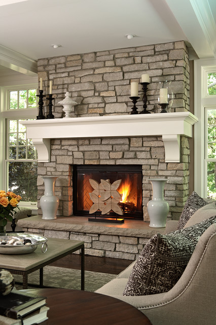 Livign Room Fireplace Magnificent Living Room Design With Fireplace Mantels And Table In Math Pattern That Feat Flowers Decor Decoration Sophisticated Fireplace Mantel Decoration For Cozy Home Interiors