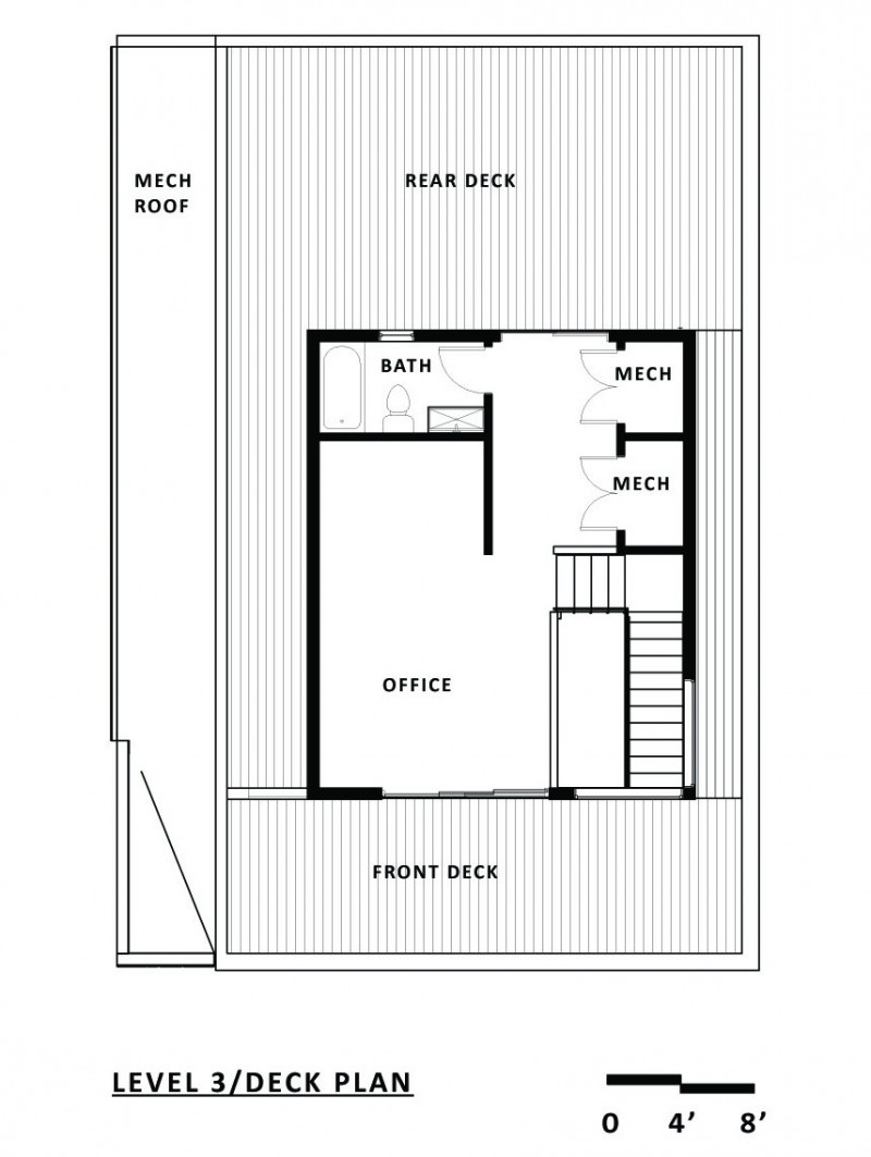 Deck Plan 3 Marvelous Deck Plan On Level 3 Shift Top House With Rear Deck Completed With Mensch Roof And Front Deck Dream Homes Contemporary Three-Level Home With Stylish And Dramatic Grey Furniture