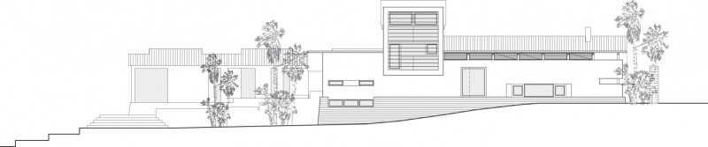 Elevation Planning Areopagus Marvelous Elevation Planning Design Of Areopagus Residence With Horizontal Shaped Rooftop And Several Tall Trees On The Garden Decoration Stunning Hill House Design With Sophisticated Lighting In Costa Rica