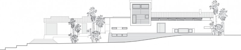 Elevation Planning Areopagus Marvelous Elevation Planning Design Of Areopagus Residence With Horizontal Shaped Rooftop And Several Tall Trees On The Garden Bedroom  Stunning Hill House Design With Sophisticated Lighting In Costa Rica