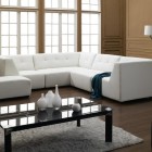 Modern Living With Marvelous Modern Living Room Design With White Colored Soft Contemporary Sofas And Dark Brown Wooden Floor Decoration Remarkable Beautiful Contemporary Sofas With Various Elegant Styles