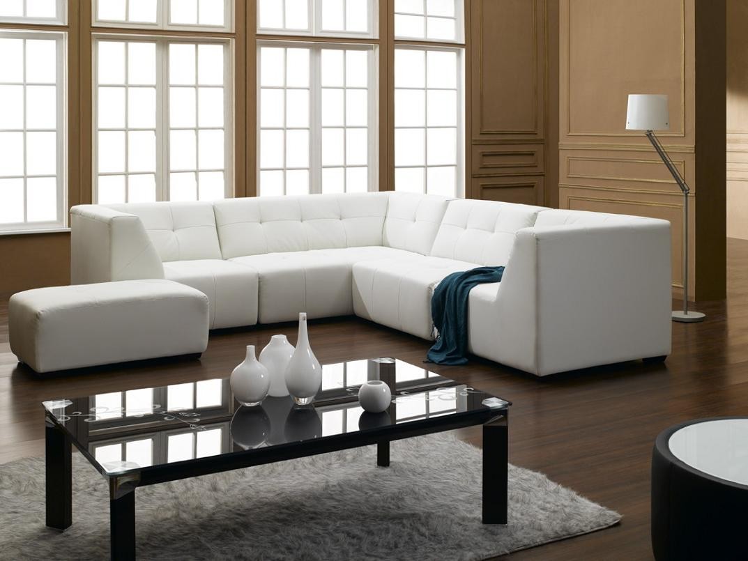 Modern Living With Marvelous Modern Living Room Design With White Colored Soft Contemporary Sofas And Dark Brown Wooden Floor Decoration  Remarkable Beautiful Contemporary Sofas With Various Elegant Styles
